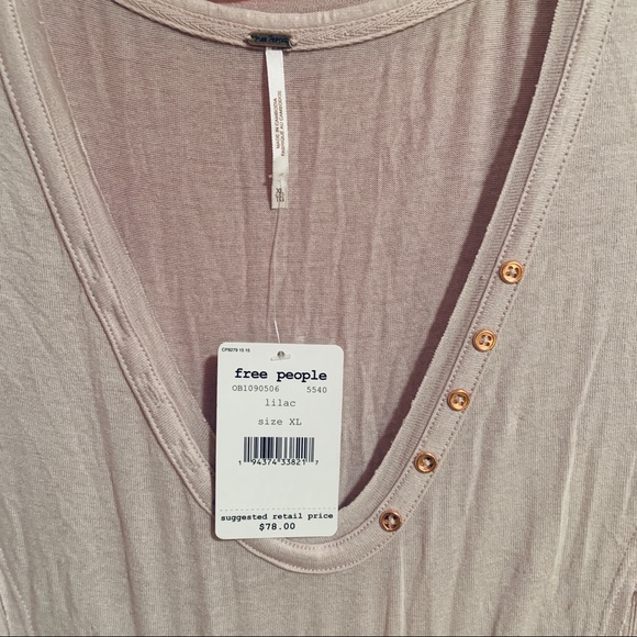 Free People Birdie Henley slit tunic mini dress - Picture 5 of 9